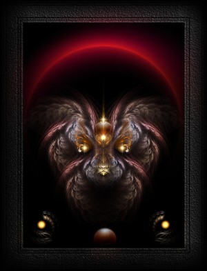 Alkarian Poodle Fractal Art Composition